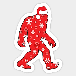 Holiday Bigfoot Sticker